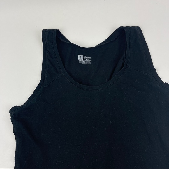 Tank Top Womens Large Black Sleeveless - Picture 3 of 7
